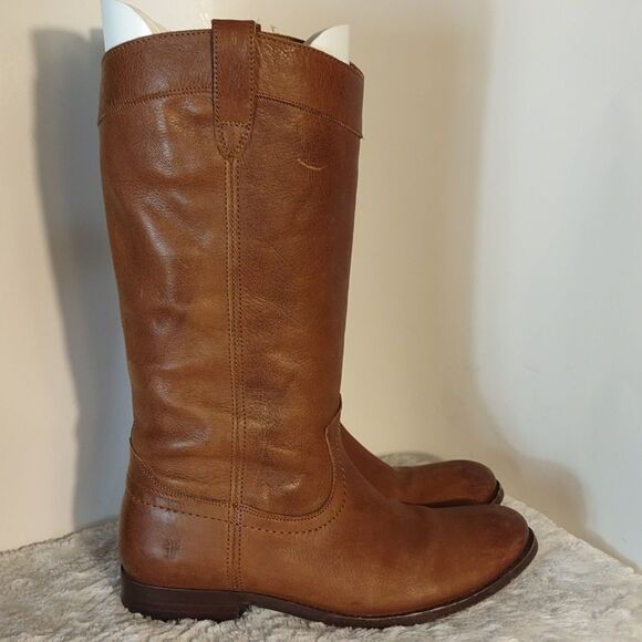 Frye Brown Leather Women's Boots - Picture 1 of 7